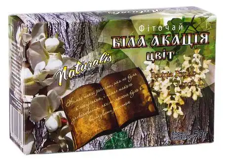 Naturalis Біла акація цвіт фіточай квітки 50 г 1 пачка