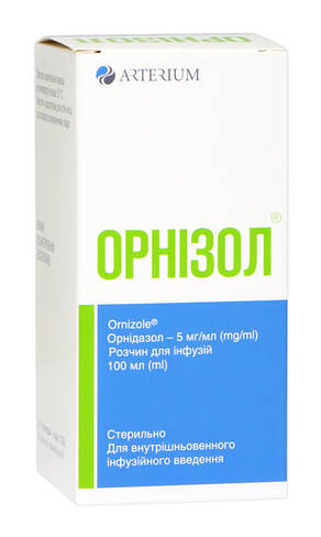 Орнізол розчин для інфузій 5 мг/мл 100 мл 1 флакон
