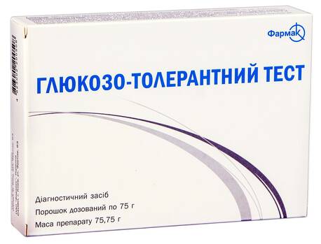 Глюкозо-толерантний тест порошок для орального розчину 75,75 г 1 шт