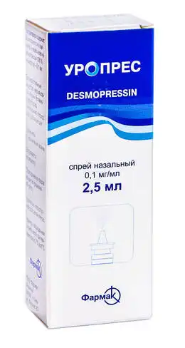 Уропрес спрей назальний 0,1 мг/мл 2,5 мл 1 флакон