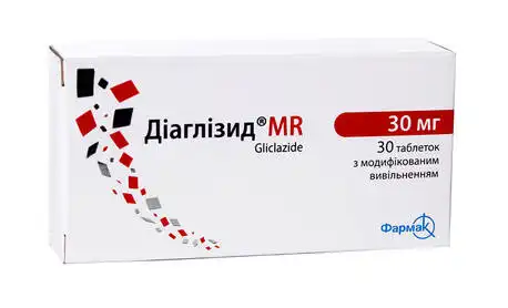 Діаглізид MR таблетки 30 мг 30 шт