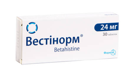 Вестінорм таблетки 24 мг 30 шт