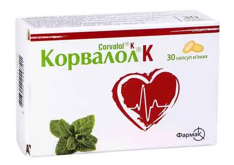 Корвалол К капсули 30 шт