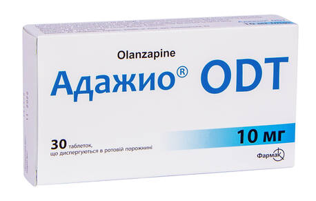 Адажио ODT таблетки дисперговані 10 мг 30 шт