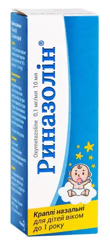 Риназолін краплі назальні 0,1 мг/мл 10 мл 1 флакон