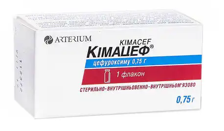 Кімацеф порошок для ін'єкцій 0,75 г 1 флакон
