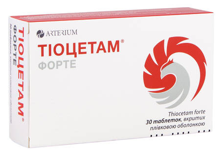 Тіоцетам форте таблетки 30 шт
