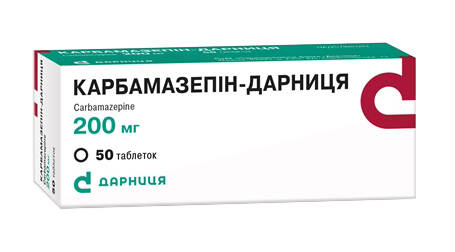 Карбамазепін Дарниця таблетки 200 мг 50 шт