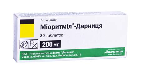 Міоритміл Дарниця таблетки 200 мг 30 шт