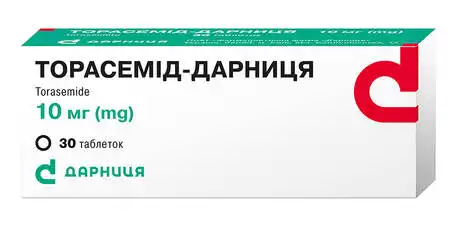 Торасемід Дарниця таблетки 10 мг 30 шт