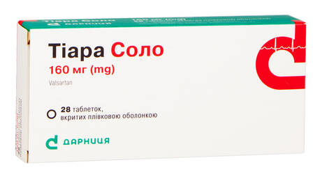 Тіара Соло таблетки 160 мг 28 шт