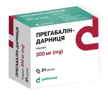 Прегабалін Дарниця капсули 300 мг 21 шт