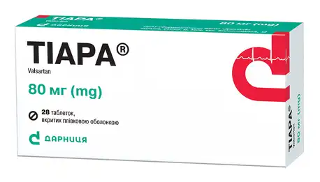 Тіара таблетки 80 мг 28 шт