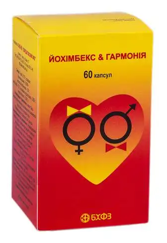 Йохімбекс-гармонія капсули 60 шт