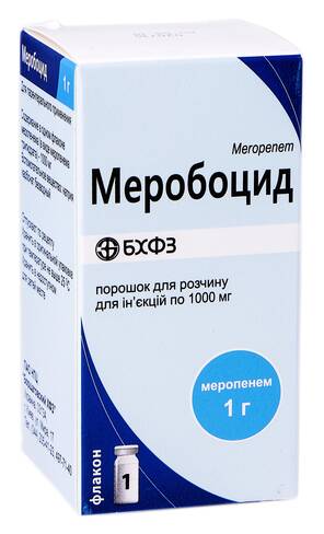 Меробоцид порошок для ін'єкцій 1000 мг 1 флакон loading=