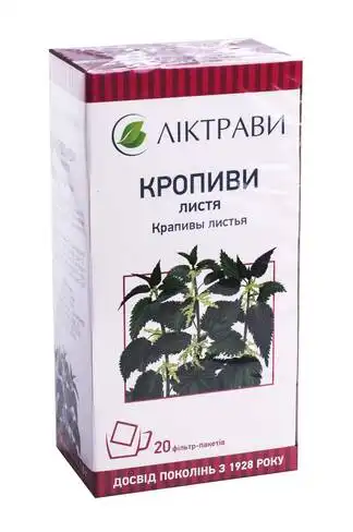 Кропиви листя Ліктрави 1,5 г 20 фільтр-пакети