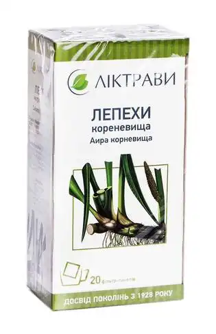 Лепехи кореневища Ліктрави 1,5 г 20 фільтр-пакетів