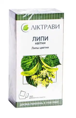 Липи квітки Ліктрави 1,5 г 20 фільтр-пакетів
