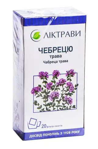 Чебрецю трава Ліктрави 1,5 г 20 фільтр-пакетів