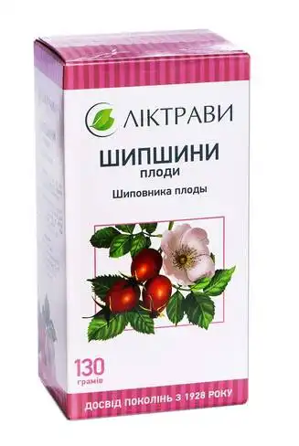 Шипшини плоди Ліктрави 130 г 1 пачка