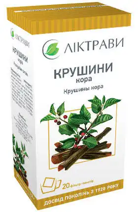 Крушини кора Ліктрави 2,5 г 20 фільтр-пакетів