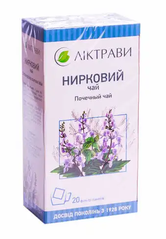 Нирковий чай Ліктрави листя 1,5 г 20 фільтр-пакетів