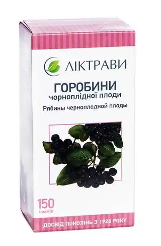 Горобини чорноплідної плоди Ліктрави 150 г 1 пачка