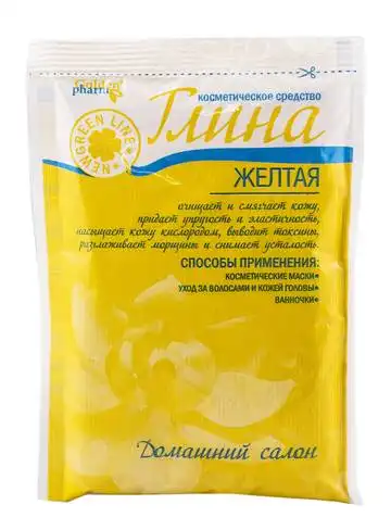 Голден-Фарм Глина косметична жовта 60 г 1 шт
