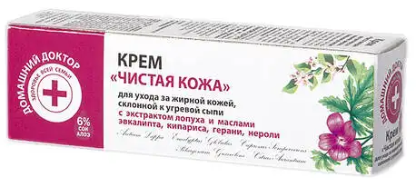 Домашній Доктор Крем Чиста шкіра 30 мл 1 туба