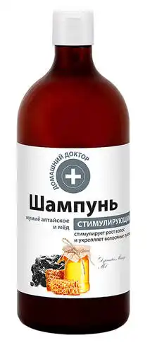 Домашній Доктор Шампунь стимулюючий Мумійо алтайське і мед 1 000 мл 1 флакон
