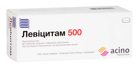 Левіцитам таблетки 500 мг 60 шт