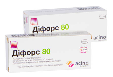 Діфорс 80 30 шт + 10 шт таблетки 5 мг/80 мг 1 набір