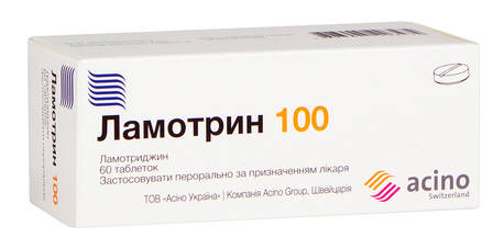Ламотрин таблетки 100 мг 60 шт