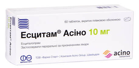 Есцитам Асіно таблетки 10 мг 60 шт loading=