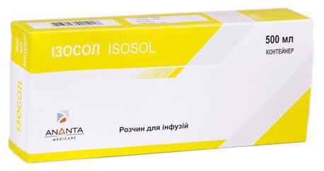 Ізосол розчин для інфузій 500 мл 1 контейнер