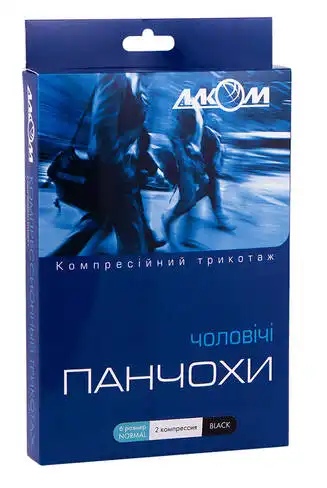 Алком 6052 Панчохи чоловічі компресія 2 розмір 6 чорний 1 пара