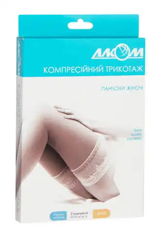 Алком 6042 Панчохи жіночі компресія 2 розмір 2 бежевий 1 пара