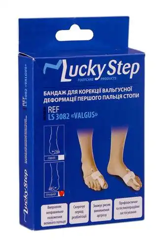 Lucky Step LS3082 Бандаж для корекції вальгусної деформації першого пальця стопи правий 1 шт