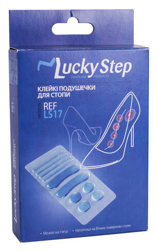 Lucky Step LS17 Подушечки клейкі для стопи 10 шт