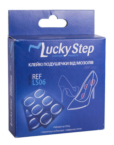 Lucky Step LS06 Подушечки клейкі від мозолів 6 шт
