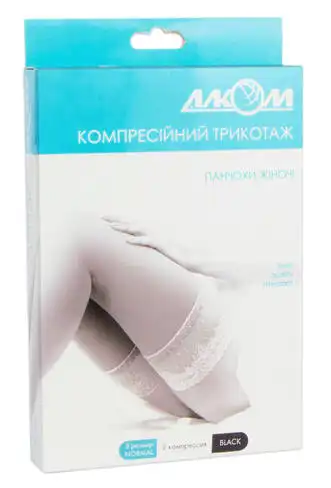 Алком 6042 Панчохи жіночі компресія 2 розмір 5 чорний 1 пара