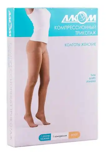 Алком 7011 Колготи жіночі компресія 1 розмір 1 бежевий 1 шт