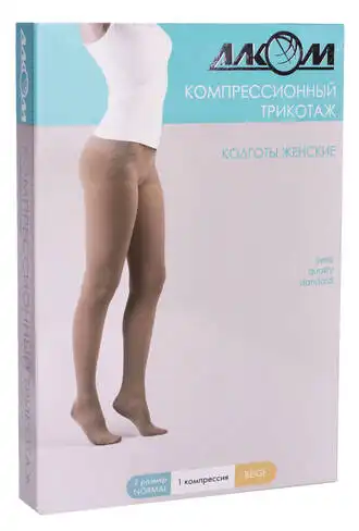 Алком 7011 Колготи жіночі компресія 1 розмір 2 бежевий 1 шт