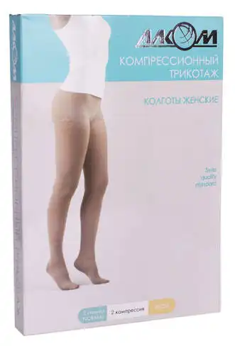 Алком 7012 Колготи жіночі компресія 2 розмір 3 бежевий 1 шт