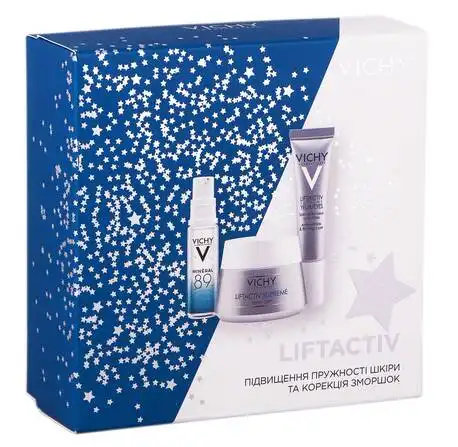 Vichy Liftactiv Mineral 89 гель-бустер 10 мл + засіб 50 мл + засіб для контуру очей 15 мл 1 набір
