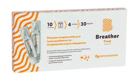 Брізер Тріт розчин для інгаляційного та інтраназального введення 4 мл 10 контейнерів