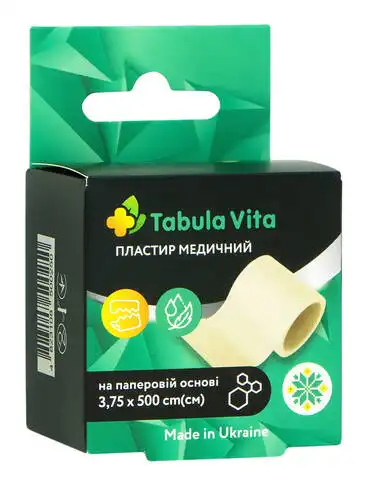 Tabula Vita Пластир медичний на паперовій основі 3,75х500 см 1 шт