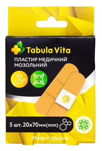 Tabula Vita Лейкопластир медичний мозольний 2х6 см 5 шт