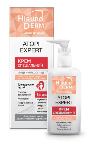 Hirudo Derm Atopic Program Expert Крем для дуже сухої та схильної до атопії шкіри 220 мл 1 флакон