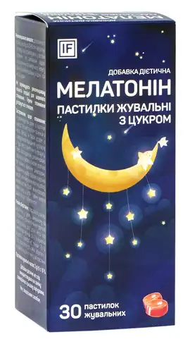 IF Мелатонін пастилки жувальні з цукром 30 шт